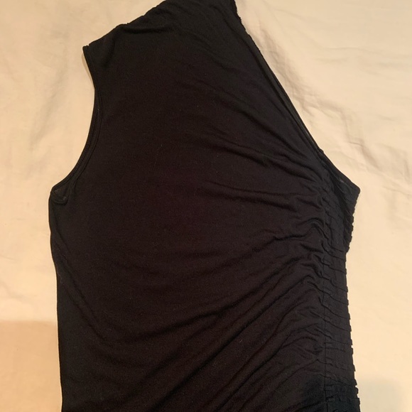 Rick Owens Lilies Iconic Black One Shoulder Dress - Picture 3 of 6